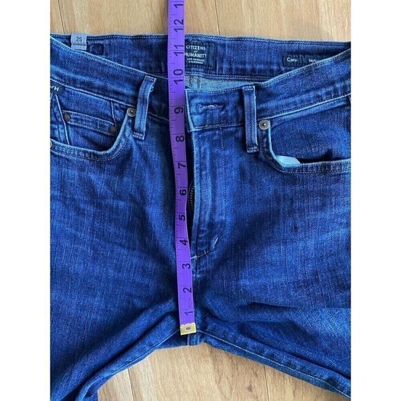 Citizens of Humanity Jeans Women's 25 Blue Cara High Rise Cigarette Ankle Dark - Picture 6 of 9